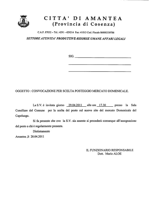 Comunicato Stampa