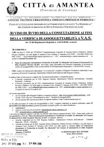 Avviso Consultazione Veruifica VAS Lottizzazione Formiciche