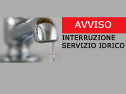 Avviso Pubblico – interruzione erogazione acqua potabile giorno 10 giugno 2021 dalle ore 8:00 a fine lavori zona Via Baldacchini