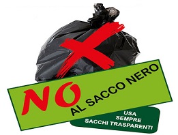 AVVISO – DISPOSIZIONI PER LA RACCOLTA DIFFERENZIATA – DIVIETO DI UTILIZZO DI SACCHI NERI PER IL CONFERIMENTO DEI RIFIUTI