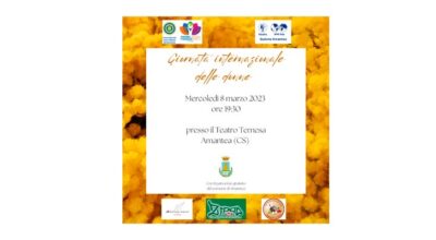 Giornata Internazionale delle Donne – 8 Marzo 2023, Ore 9.30 – Teatro Temesa Amantea